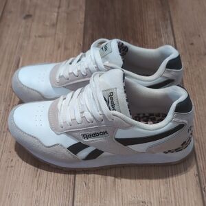 Reebok Women's Classic White & Leopard Sneaker